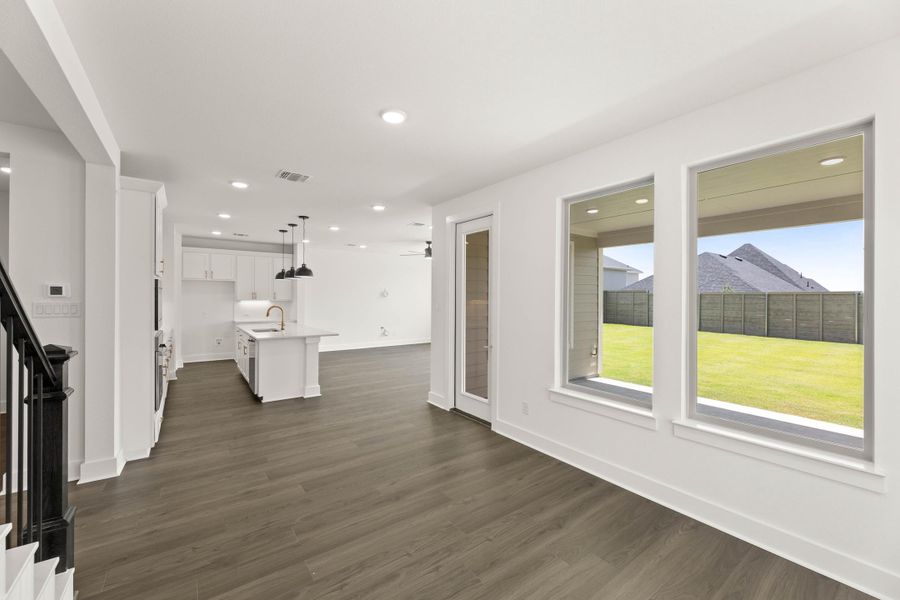 Representative unfurnished interior of a home built from the Laurel by Tri Pointe Homes in Treeline, Justin (Image 14).