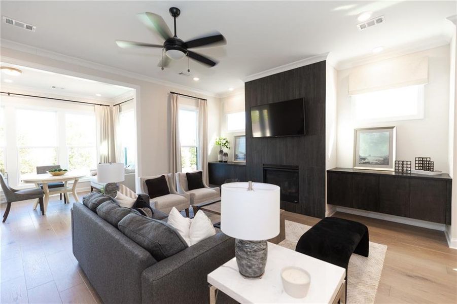 Furnished interior view inside a new home in Aberdeen, Hoschton (Image 56).