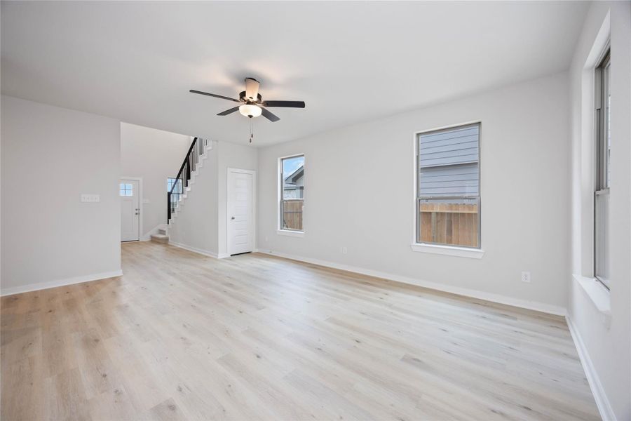 Spacious, unfurnished interior of a new home in Bluestem, Brookshire (Image 26). Spacious, unfurnished interior of a new home in Bluestem, Brookshire (Image 26).