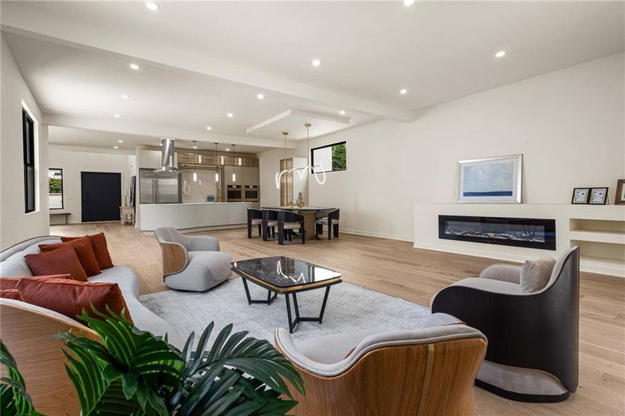Furnished interior view inside a new home in , Atlanta (Image 36).