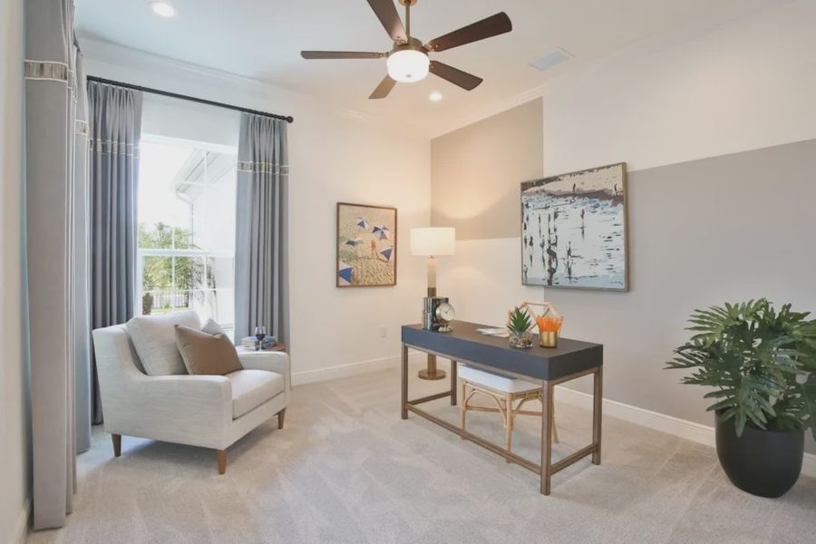 Representative furnished interior of a home built from the Captiva by Neal Communities in Grand Palm, Venice (Image 6). Representative furnished interior of a home built from the Captiva by Neal Communities in Grand Palm, Venice (Image 6).