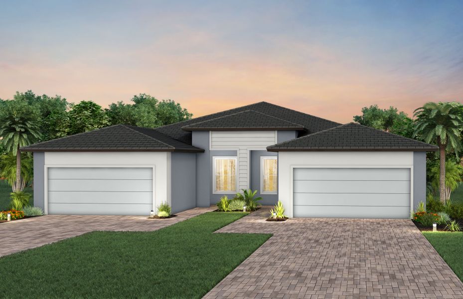 Representative exterior photo of a completed home built from the Ellenwood by Del Webb in Del Webb Explore North River Ranch, Parrish, FL (Image 15).