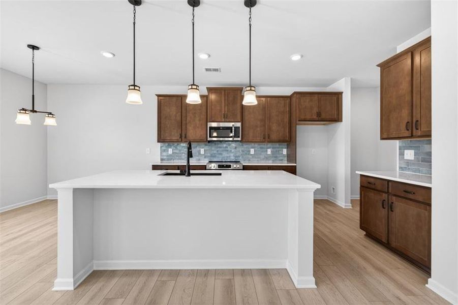 Furnished interior view inside a new home in Allen Manor, Hoschton (Image 3).