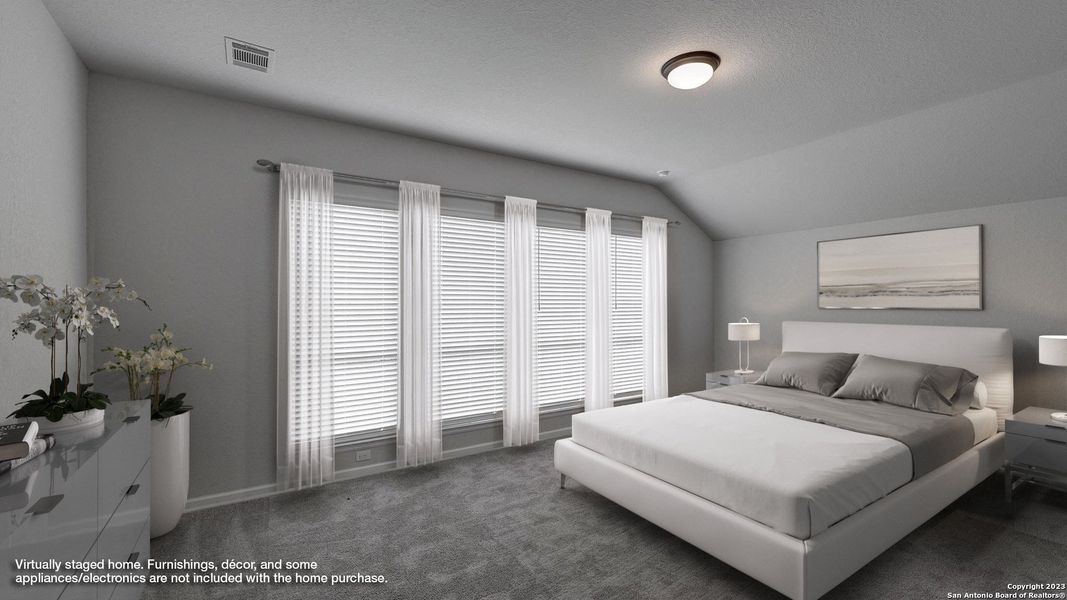 Furnished interior view inside a new home in Weston Oaks 55', San Antonio (Image 4). Furnished interior view inside a new home in Weston Oaks 55', San Antonio (Image 4).