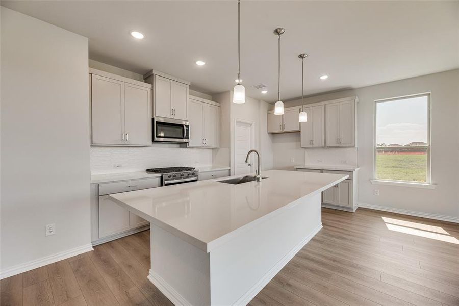 Furnished interior view inside a new home in Spiritas Ranch, Little Elm (Image 7). Furnished interior view inside a new home in Spiritas Ranch, Little Elm (Image 7).