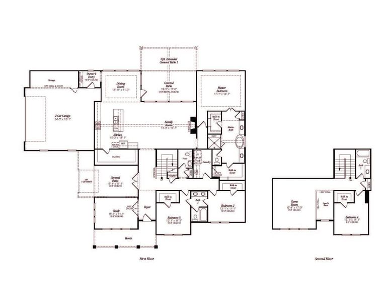 2D floor plan layout of this home in Chapel Bend, Montgomery, TX (Image 6). 2D floor plan layout of this home in Chapel Bend, Montgomery, TX (Image 6).