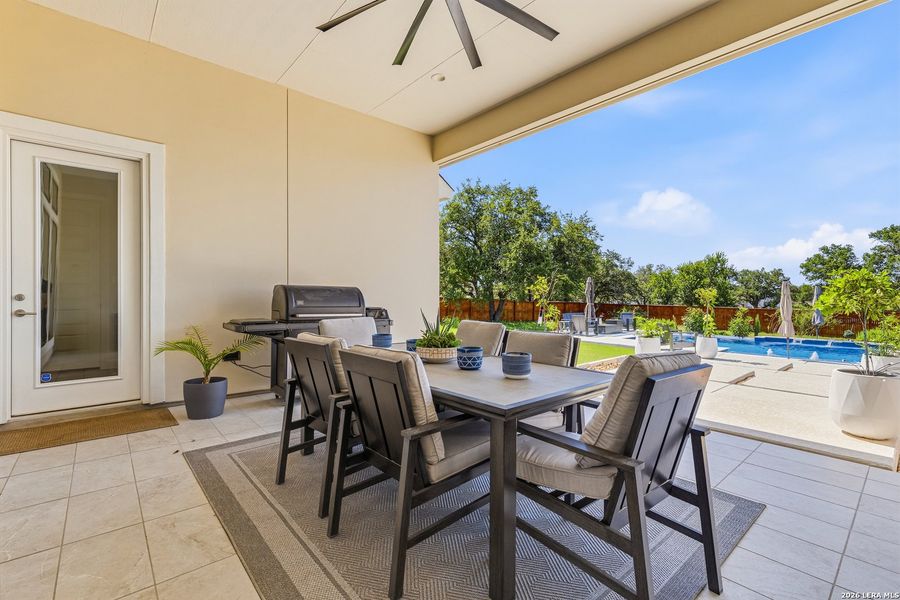 Exterior details and patio area of a home in Megan's Landing, Castroville (Image 26). Exterior details and patio area of a home in Megan's Landing, Castroville (Image 26).