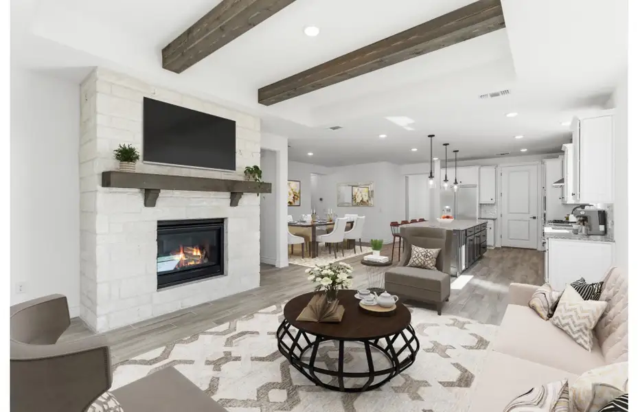 Furnished interior view inside a new home in Del Webb New Braunfels at Veramendi, New Braunfels (Image 7). Furnished interior view inside a new home in Del Webb New Braunfels at Veramendi, New Braunfels (Image 7).