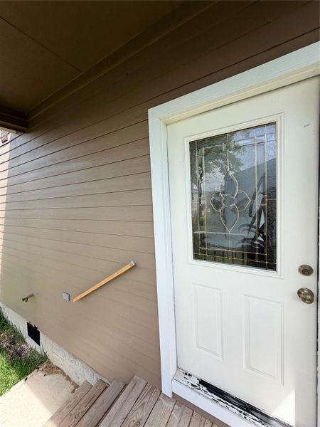 Exterior details and patio area of a home in , Baytown (Image 3).