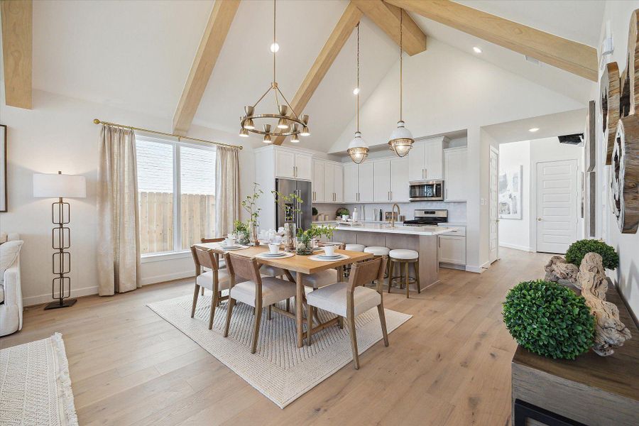 Furnished interior view inside a new home in The Trails, New Caney (Image 8).