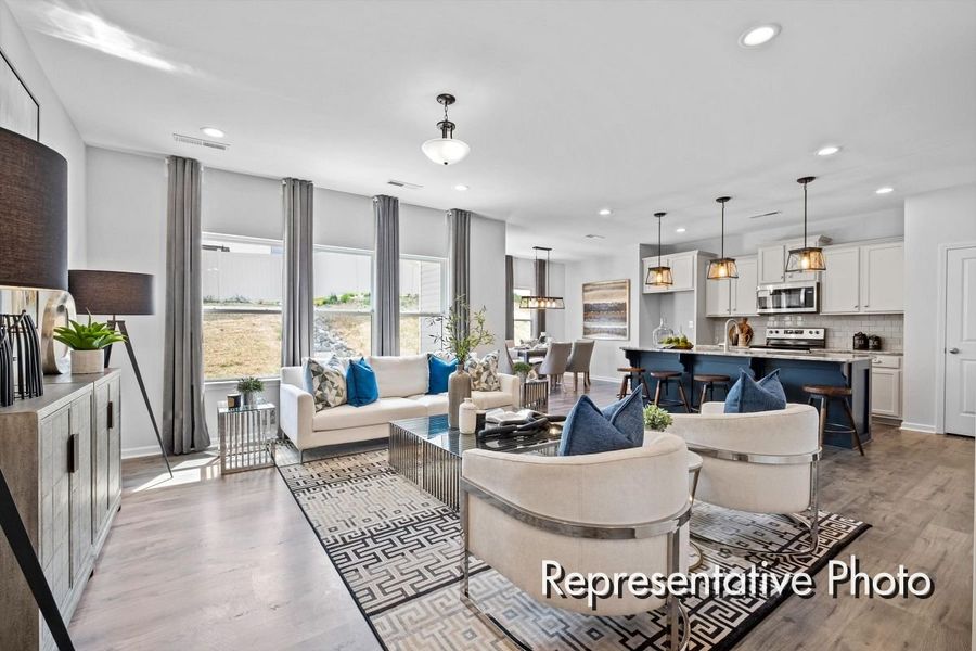 Furnished interior view inside a new home in Morgan Hills, Albemarle (Image 7).