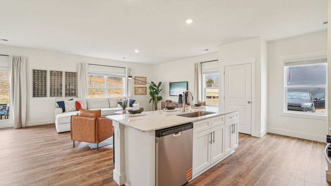 Furnished interior view inside a new home in The Hideaway at Fox Meadows, Bluff City (Image 11).