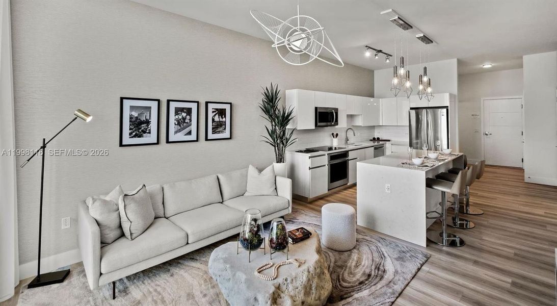 Furnished interior view inside a new home in , Hallandale Beach (Image 17).