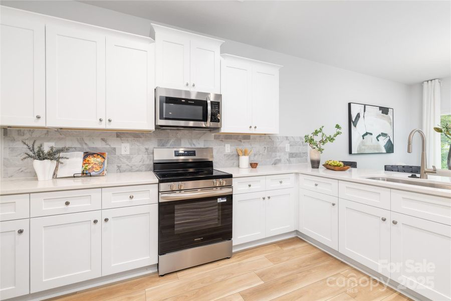 Furnished interior view inside a new home in Northway at Echo Glen, Charlotte (Image 7).