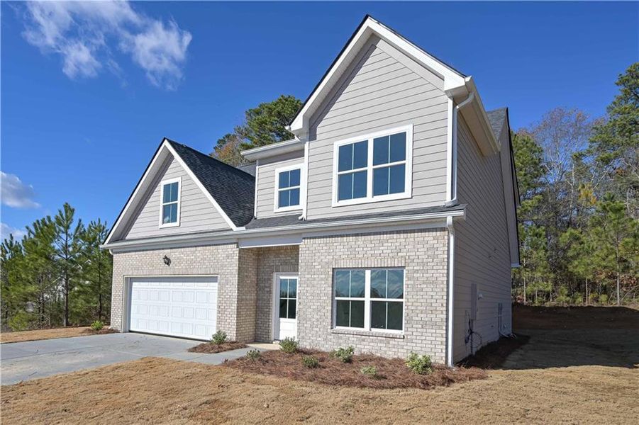 Front exterior of a new home in , Douglasville, GA, highlighting curb appeal (Image 22).
