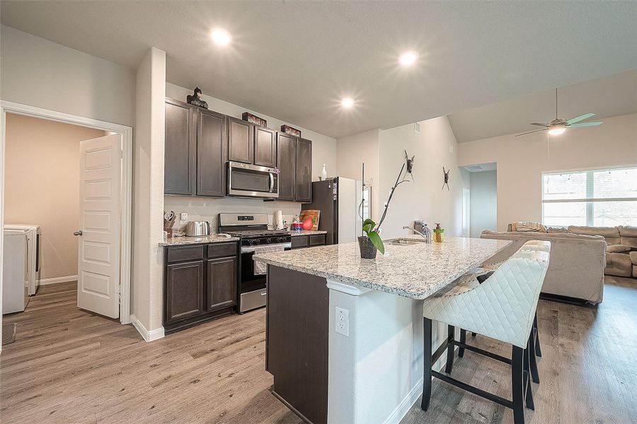 Furnished interior view inside a new home in Cliffstone Hills, Conroe (Image 3). Furnished interior view inside a new home in Cliffstone Hills, Conroe (Image 3).
