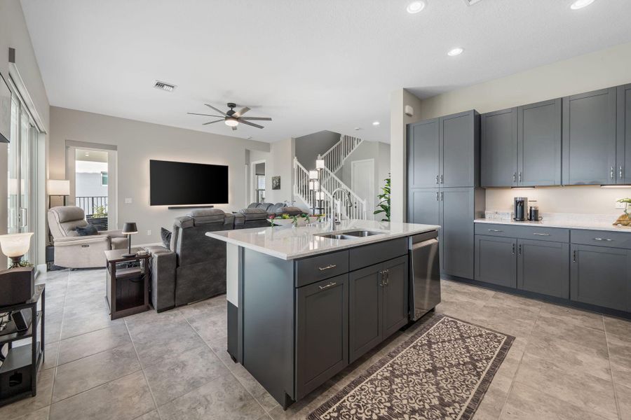 Kitchen/Looking into Family Room