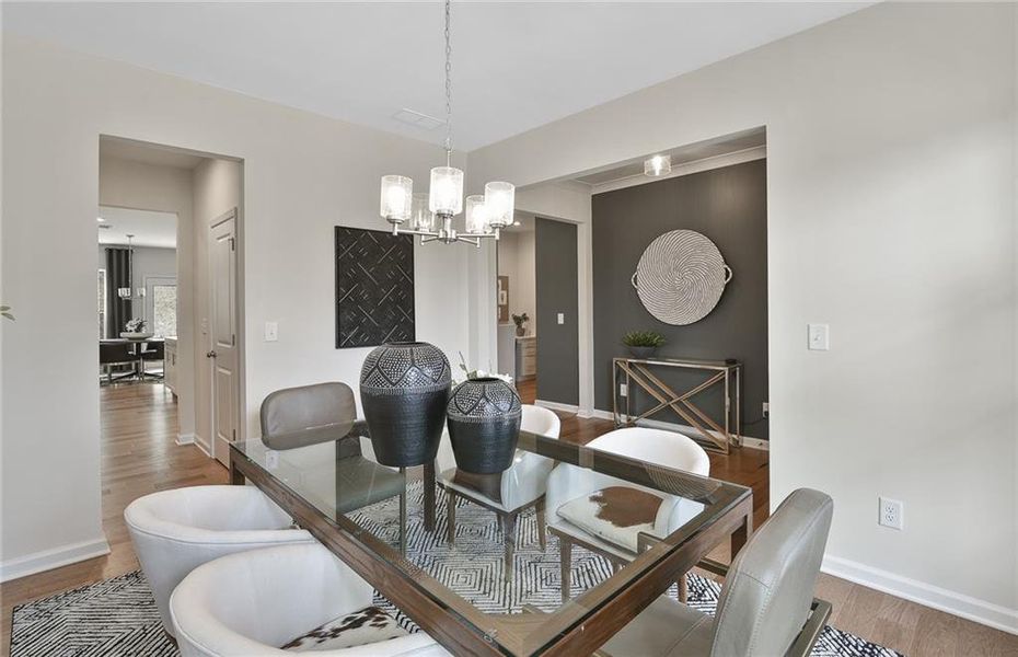Furnished interior view inside a new home in Oakwood, Cumming (Image 27).