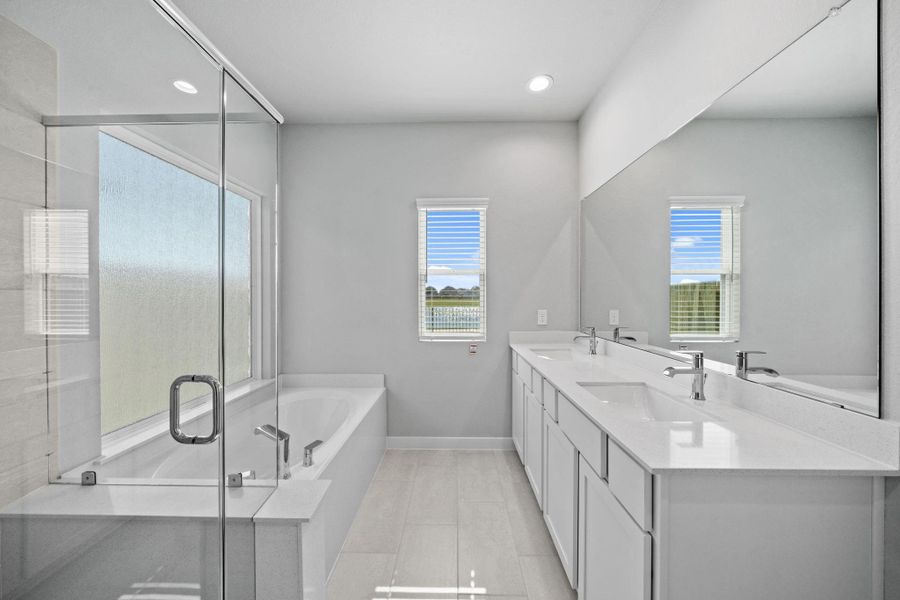 Furnished interior view inside a new home in Grand Oaks Village, Houston (Image 5).