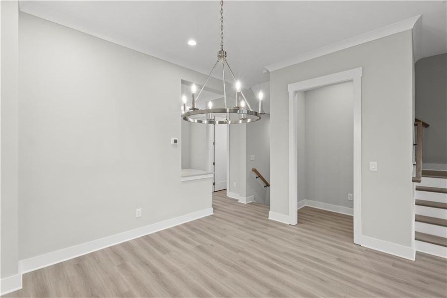 Spacious, unfurnished interior of a new home in Devin's Shire - A Kennesaw Tradition, Kennesaw (Image 34).