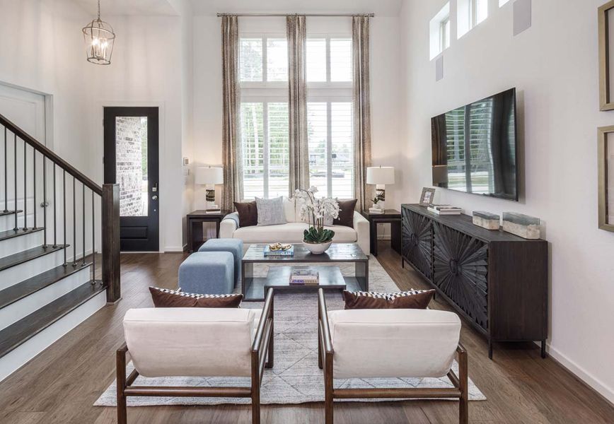 Representative Family Room - some options shown