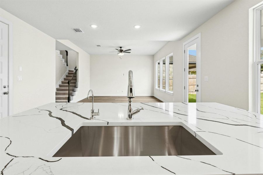 Furnished interior view inside a new home in University Heights, Round Rock (Image 7). Furnished interior view inside a new home in University Heights, Round Rock (Image 7).