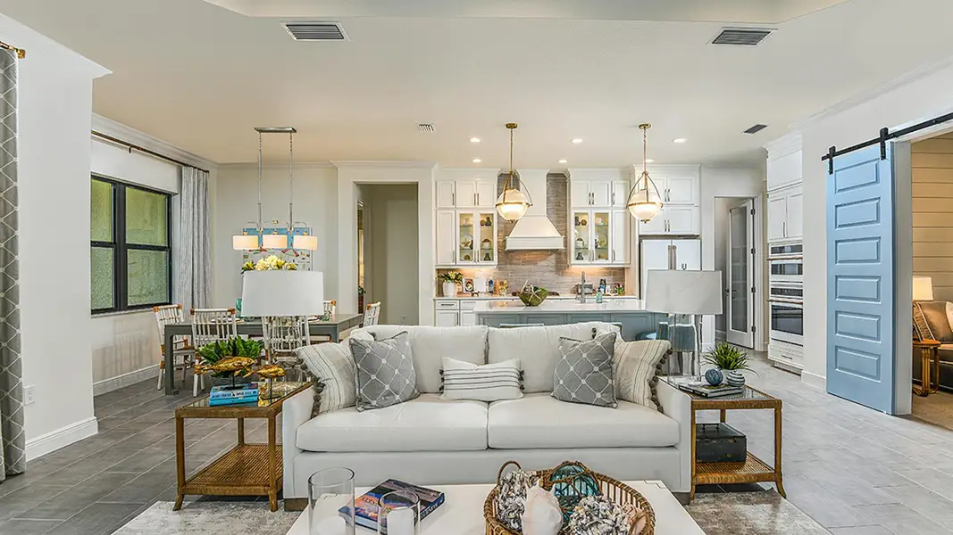 Furnished interior view inside a new home in Canoe Creek Real Estate and Homes for Sale in Parrish, FL - Neal Communities, Parrish (Image 37).