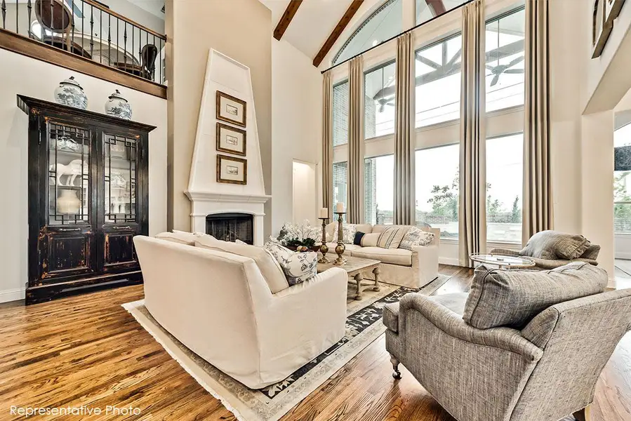 Furnished interior view inside a new home in Park Place, Prosper (Image 8). Furnished interior view inside a new home in Park Place, Prosper (Image 8).