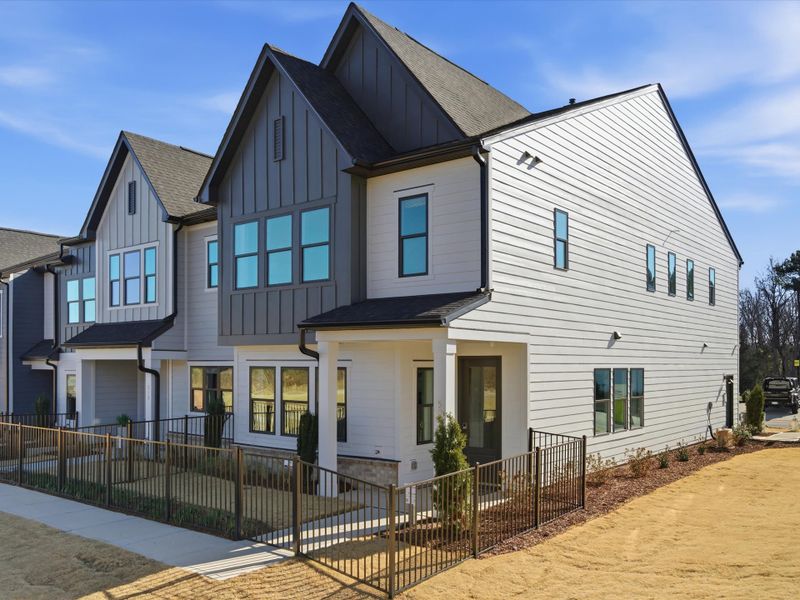 Representative exterior photo of a completed home built from the York by Tri Pointe Homes in Southbridge, Fort Mill, SC (Image 22).