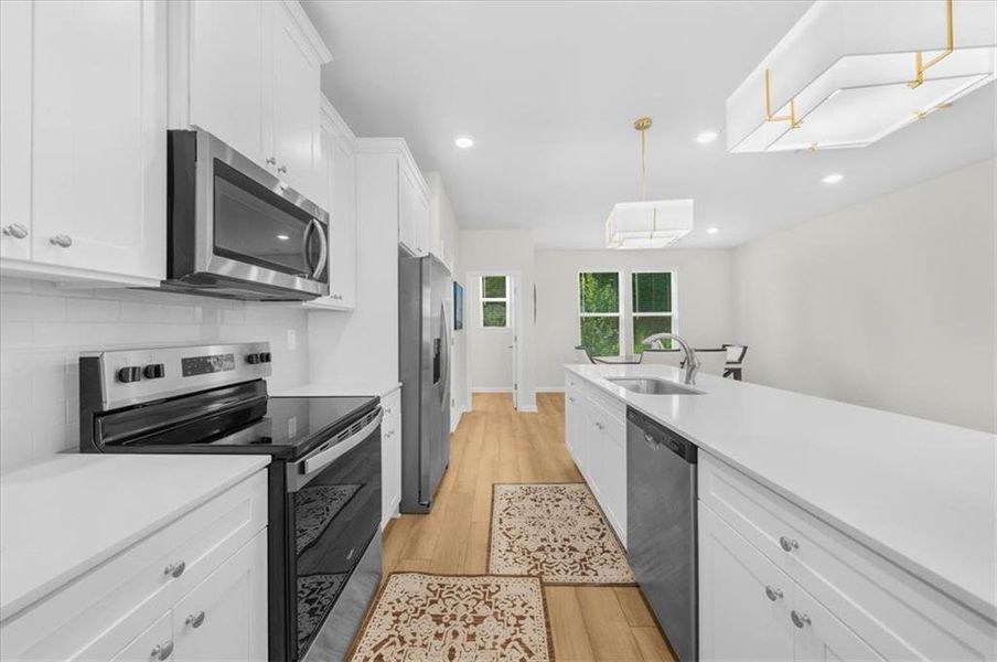 Furnished interior view inside a new home in , Atlanta (Image 33).