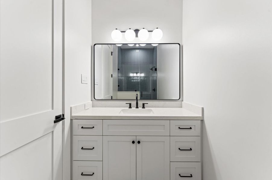 Secondary Bathroom. *Previous project by the same developer, floor plans and selections may vary.*