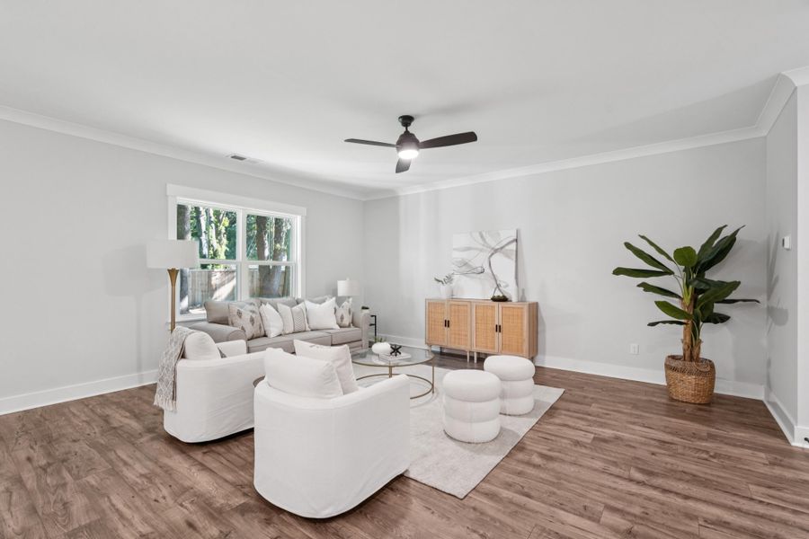 Furnished interior view inside a new home in , James Island (Image 3). Furnished interior view inside a new home in , James Island (Image 3).