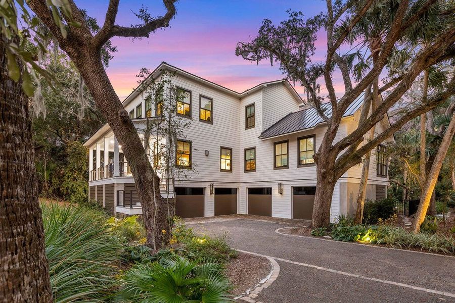 Front exterior of a new home in , Seabrook Island, SC, highlighting curb appeal (Image 24).