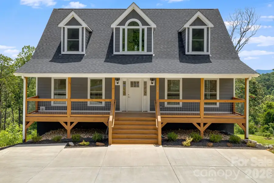 Front exterior of a new home in , Asheville, NC, highlighting curb appeal (Image 1). Front exterior of a new home in , Asheville, NC, highlighting curb appeal (Image 1).