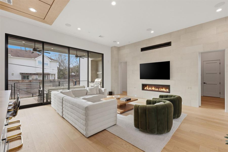 Furnished interior view inside a new home in , Bellaire (Image 13).