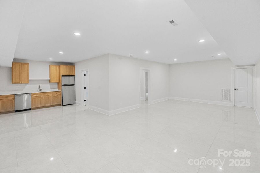 Basement Media Room / Wet Bar