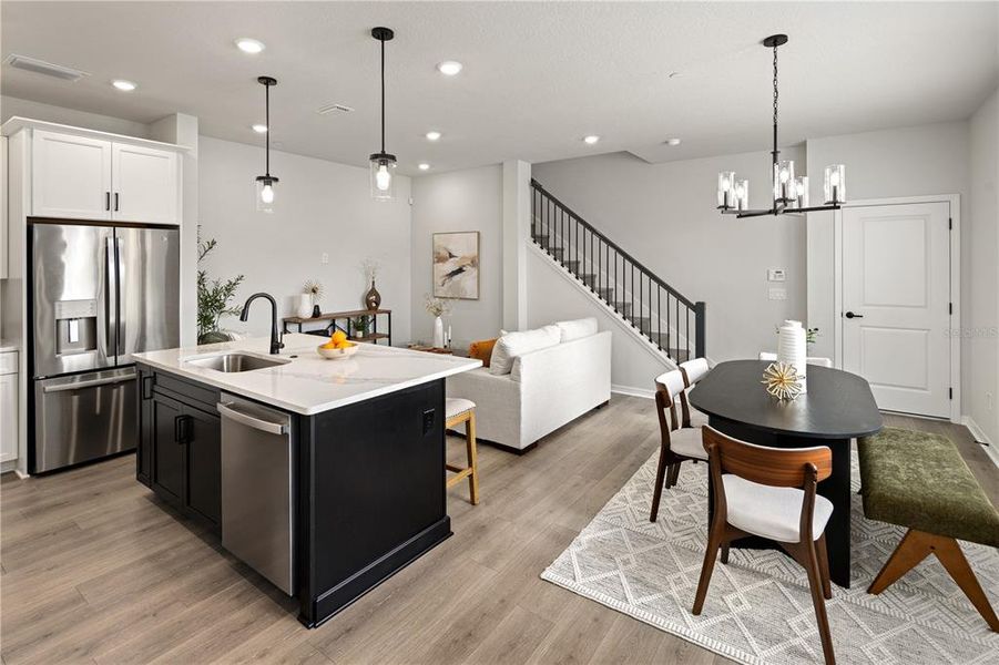 Furnished interior view inside a new home in , Orlando (Image 6). Furnished interior view inside a new home in , Orlando (Image 6).