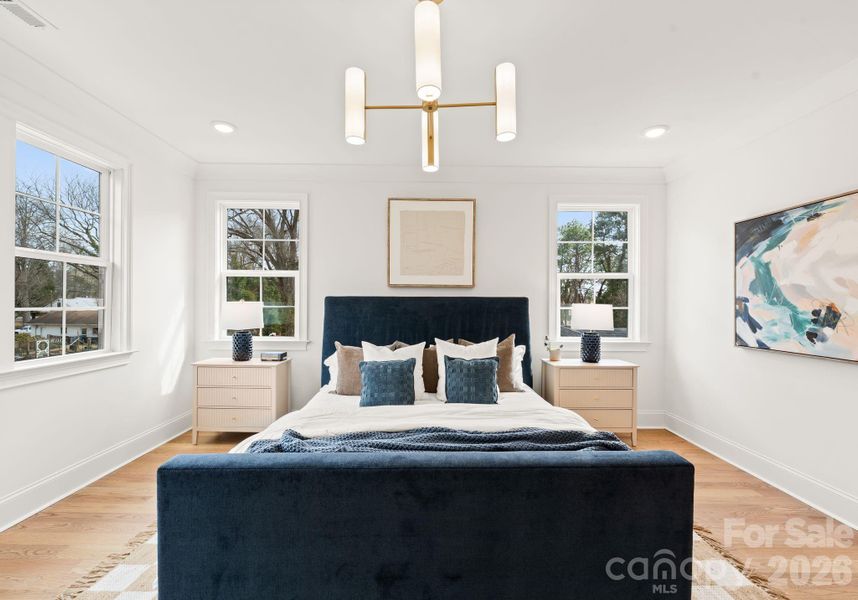 Furnished interior view inside a new home in , Charlotte (Image 10).