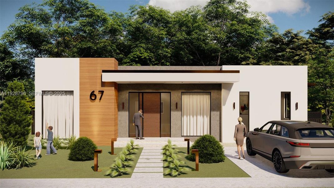 Exterior details and patio area of a home in , Miami Shores (Image 11). Exterior details and patio area of a home in , Miami Shores (Image 11).