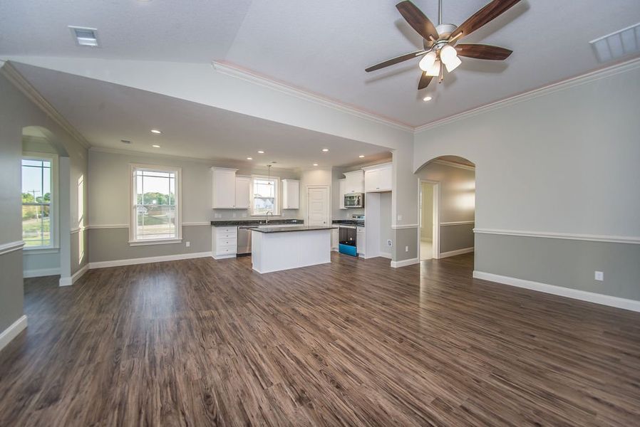 Representative unfurnished interior of a home built from the Mediterranean by Enchanted Homes in Lonesome Dove, San Antonio (Image 33).