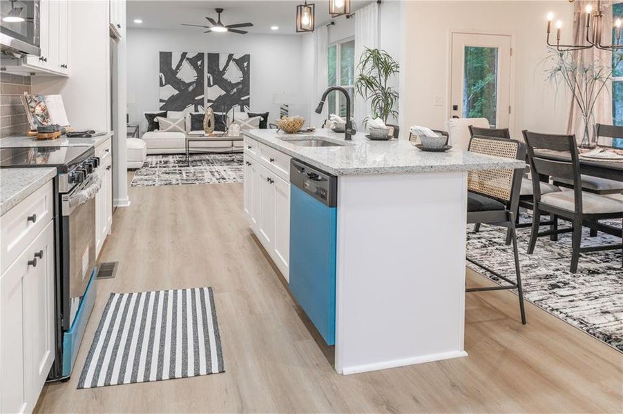 Furnished interior view inside a new home in , Ellenwood (Image 15). Furnished interior view inside a new home in , Ellenwood (Image 15).