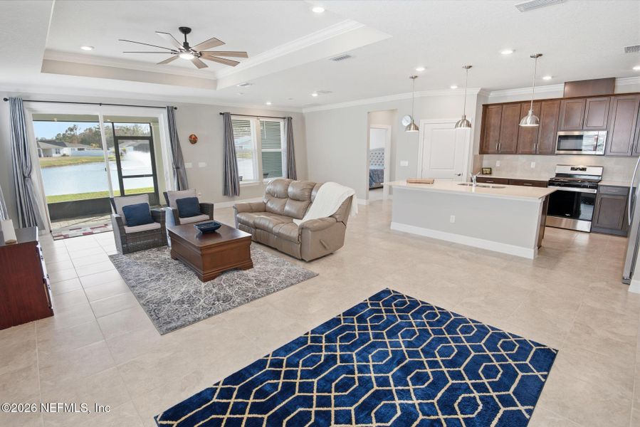 Furnished interior view inside a new home in , St. Augustine (Image 13).