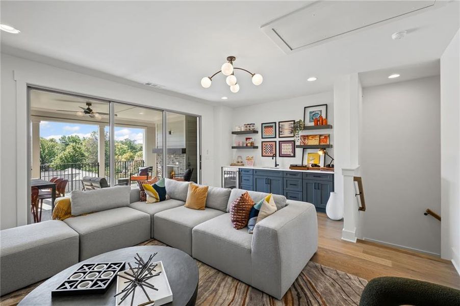 Furnished interior view inside a new home in South on Main, Woodstock (Image 34).