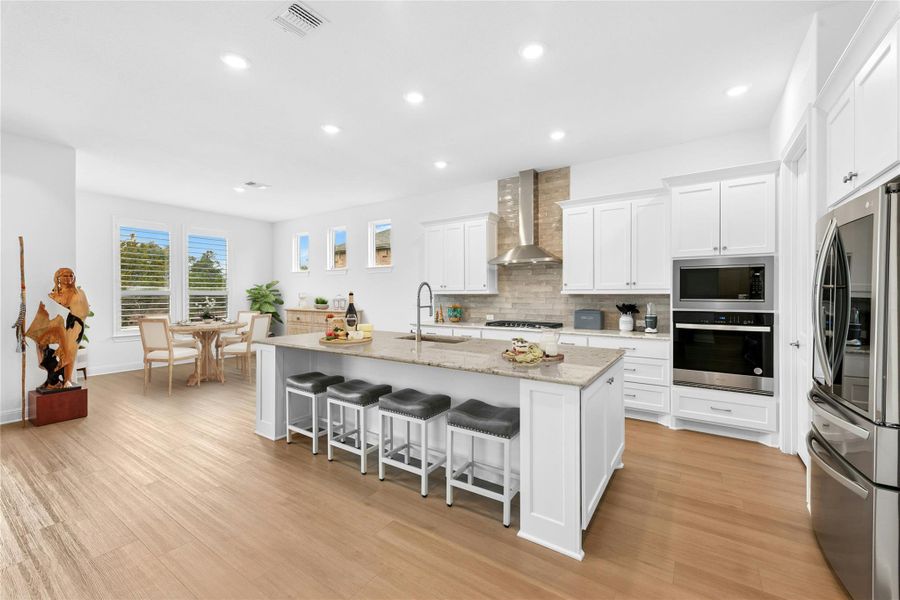 Kitchen & Breakfast Area: Virtually Staged