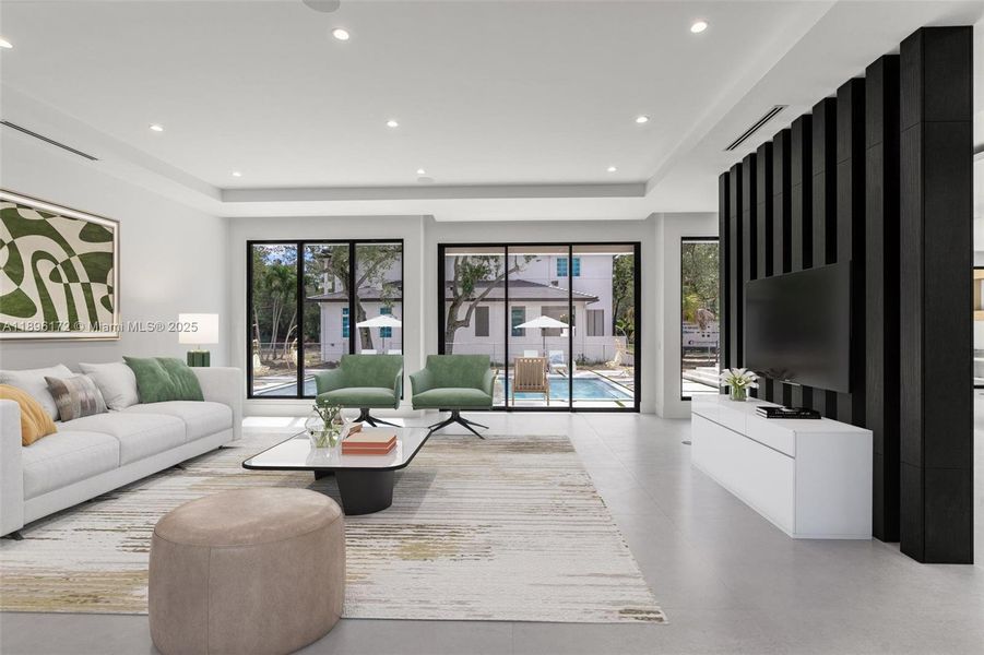 Furnished interior view inside a new home in , Palmetto Bay (Image 6). Furnished interior view inside a new home in , Palmetto Bay (Image 6).