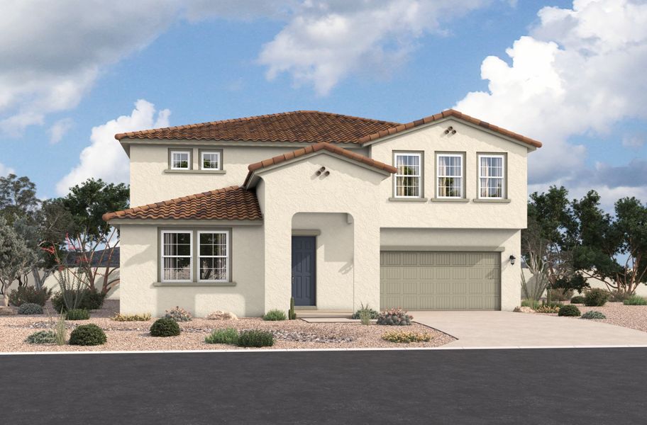 Representative exterior photo of a completed home built from the Watson by Beazer Homes in Montana Vista: Summit, Buckeye, AZ (Image 10).