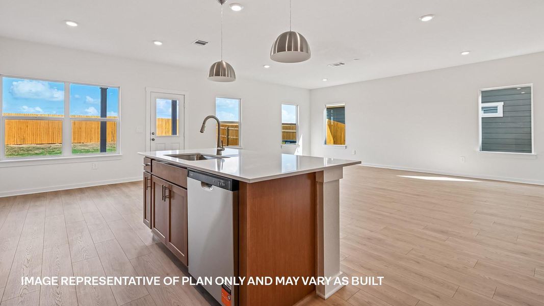 Furnished interior view inside a new home in Frontier, Mustang Ridge (Image 9).