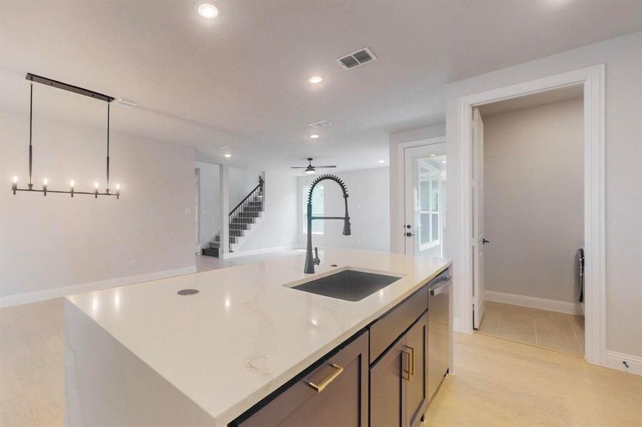 Furnished interior view inside a new home in , Rowlett (Image 9).