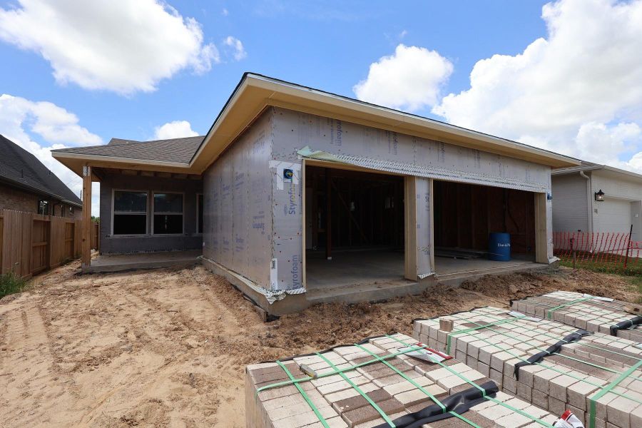 In-progress construction of a new home in Riceland - Enclave Row Collection, Mont Belvieu, TX (Image 5).