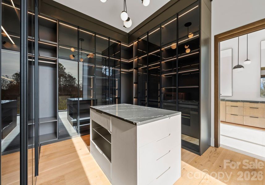 Primary closet. Primary closet.